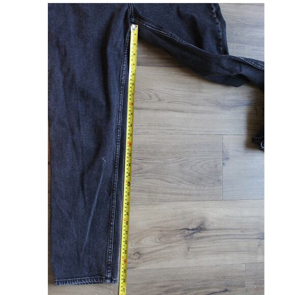 Abercrombie & Fitch Curve Love Ultra High Rise Ankle Straight Jeans Black 27 - Picture 6 of 6